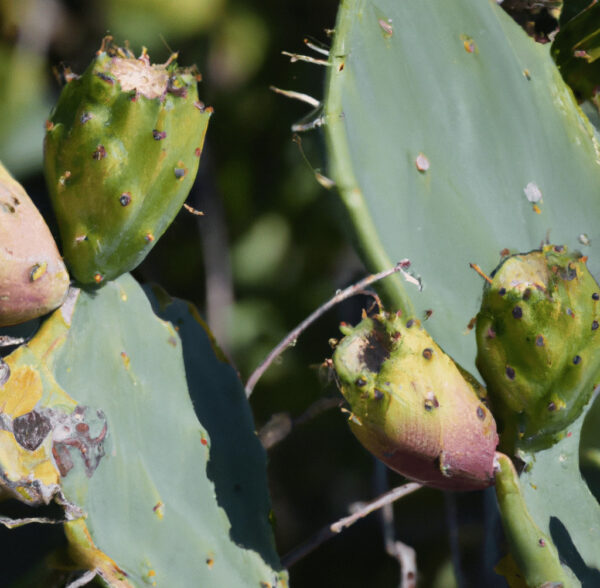 Biais coton Imprimé cactus bleu