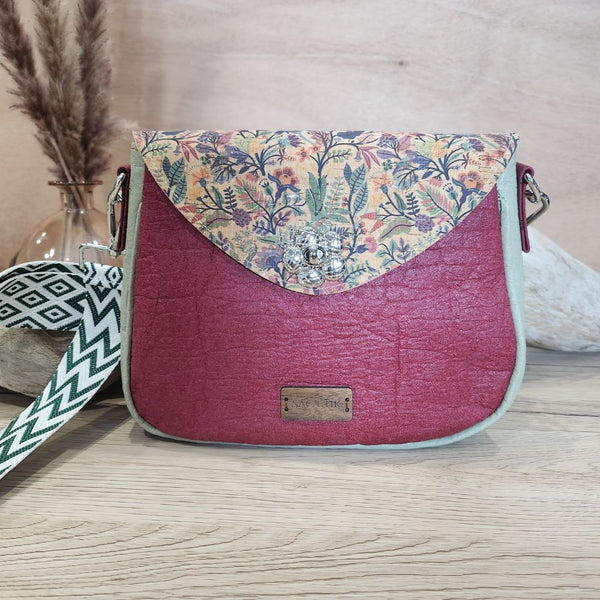 Camellia Bag in Piñatex and Cork
