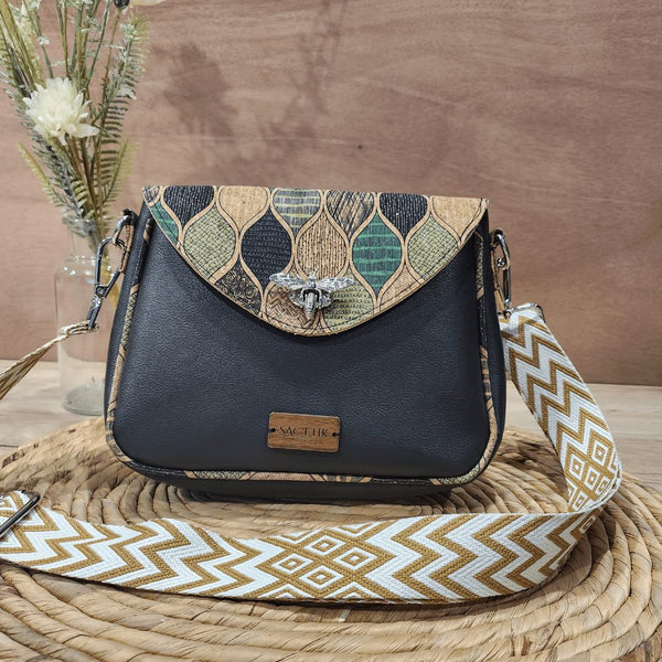 Camellia bag in Apple Skin and Cork