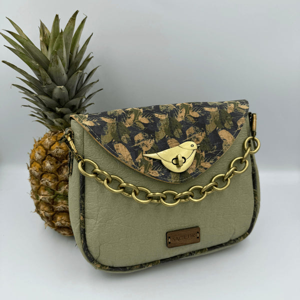 Camellia Bag in Piñatex and Cork