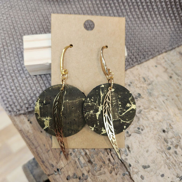 Cork earrings 