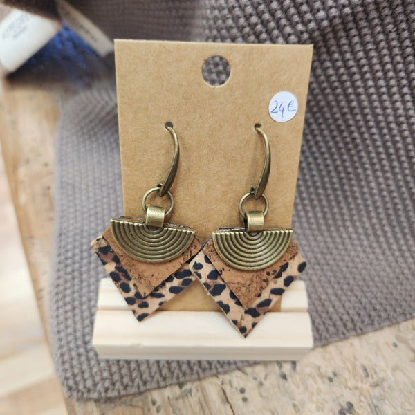 Cork earrings 