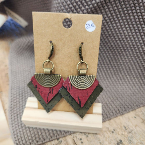 Cork earrings 